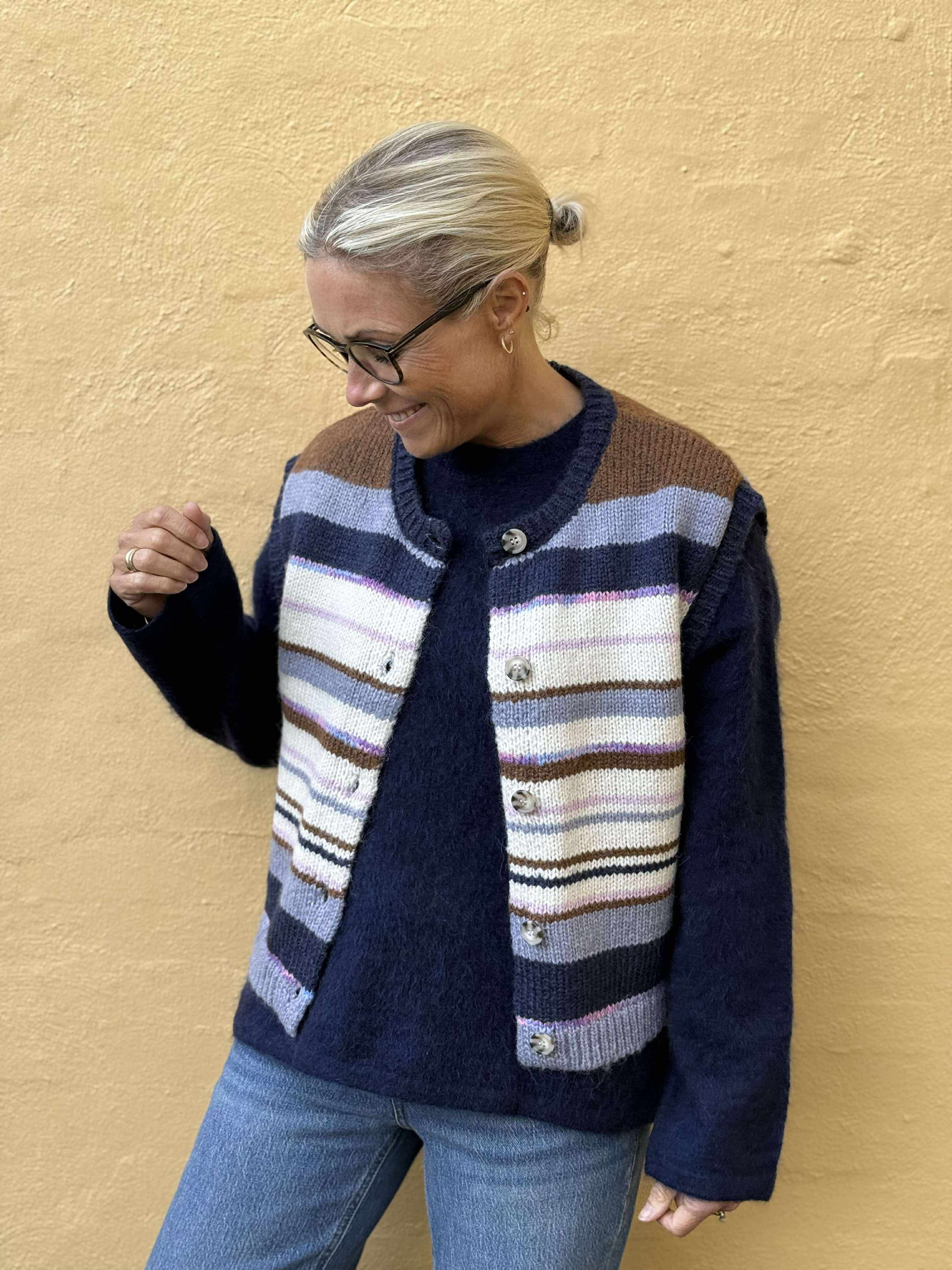 PCRYE Knit Waistcoat - Downtown Brown